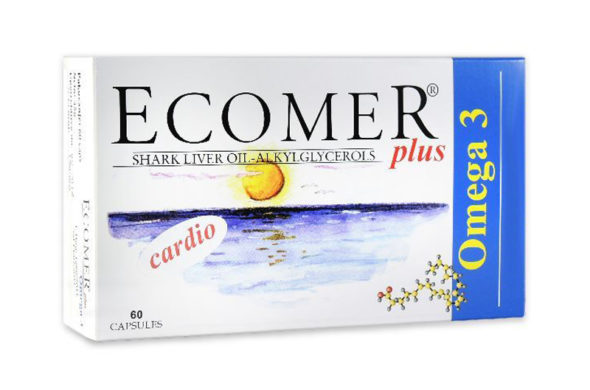 Ecomer Plus Omega3 60 capsules alkylglycerol DHA EPA